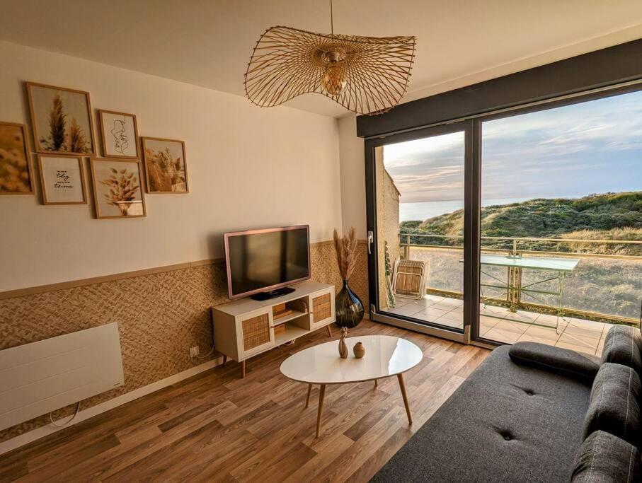 Duplex Au Calme Avec Vue Sur Les Dunes Et La Mer Ambleteuse Kültér fotó